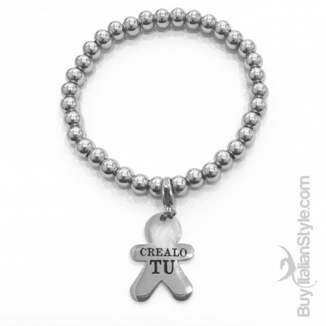 bracciale stile tiffany con charm