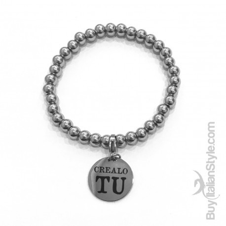 bracciale stile tiffany con charm