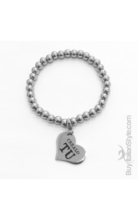 bracciale stile tiffany con charm