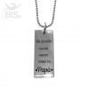 Collana placchetta "Da grande vorrei essere come te papà"
