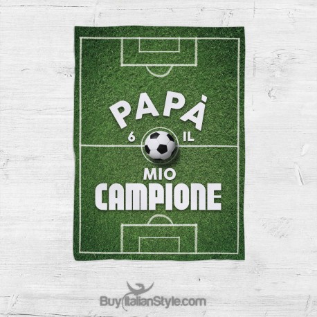 Coperta In Flanella Per Papà "Stepped Up" – 127x152 Cm – Regalo Festa Del Papà O Compleanno