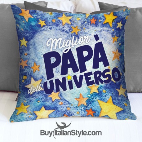 Federa cuscino "Miglior papà dell'universo"