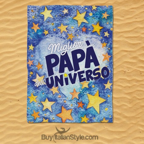 Telo mare "Miglior papà dell'universo"