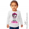 T-shirt bimba manica lunga "Rock girl"