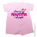 Pagliaccetto bimba "Sono la polpetta di papà"