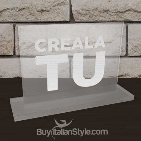 Targhetta da ufficio in plexiglass Personalizzata