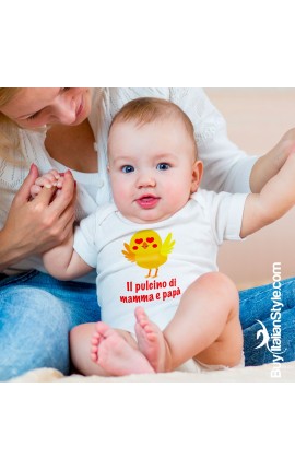 Bodysuit "Il pulcino di mamma e papà"