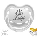 ciuccio love con corona e nome