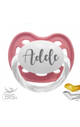 Customizable baby girl crown pacifier with name