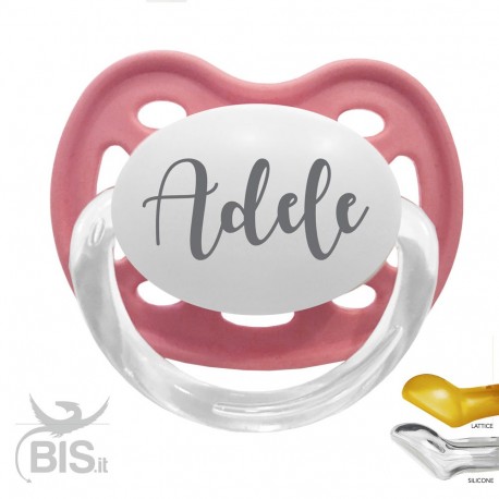 Customizable baby girl crown pacifier with name