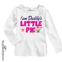 T-shirt bimba manica lunga "Sono la polpetta di papà"
