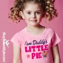 T-shirt bimba manica corta "Sono la polpetta di papà"