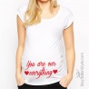 T-shirt premaman manica corta "La parte migliore di noi sei tu"