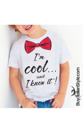 Short sleeve t-shirt "I'm cool ... I know it"