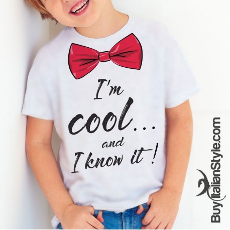 t-shirt bimbo "sono figo ...lo so"
