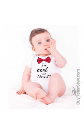 Newborn Bodysuit "I'm cool and  I Know it"