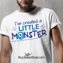 T-shirt uomo mezza manica "Ho creato un piccolo mostro"