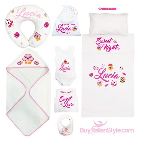 Kit Corredino Nascita personalizzabile con nome 