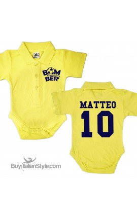 Body Polo Personalizzato "Bomber nome e numero"