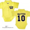Body Polo Personalizzato "Bomber nome e numero"