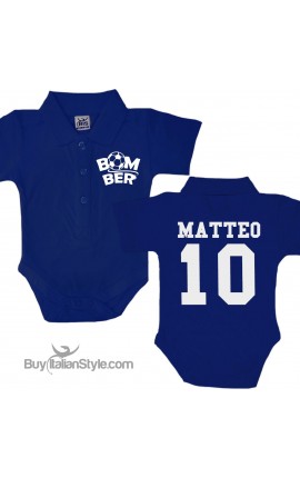 Body Polo Personalizzato "Bomber nome e numero"