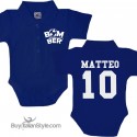 Body Polo Personalizzato "Bomber nome e numero"