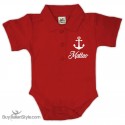 Body Polo Personalizzato "Ancora e nome"
