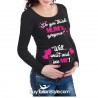 T-shirt premaman "Se pensi che mamma sia carina aspetta di vedere me "