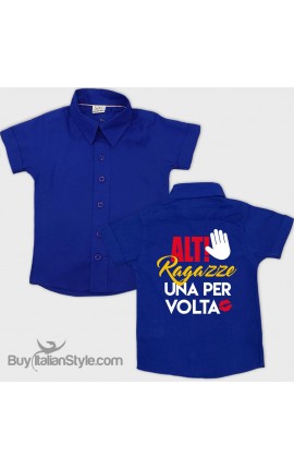 Camicia bimbo "Alt ragazze una per volta"