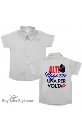 Camicia bimbo "Alt ragazze una per volta"