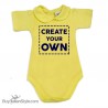 Body neonata colletto con finitura in pizzo  personalizzabile
