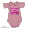Body neonata colletto con finitura in pizzo  personalizzabile