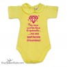 Body neonata colletto con finitura in pizzo "bimba spettacolo"