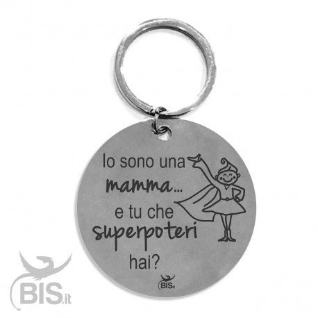 Metal Key Ring "DAD&SON True Best Friends for Life"