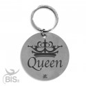 Portachiavi acciaio  "QUEEN"