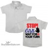 Camicia bimbo "Alt ragazze una per volta"