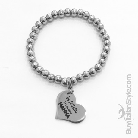 bracciale stile tiffany con charm