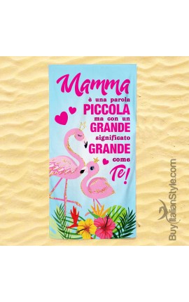 Telo mare "mamma è una parola piccola ma con un significato grande grande come te"