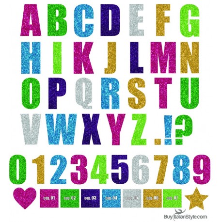 Abito felpa LETTERE GLITTER