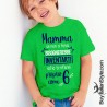 T-shirt bimbo  "Mamma se non ci fossi bisognerebbe inventarti ed io ti rifarei proprio come 6"