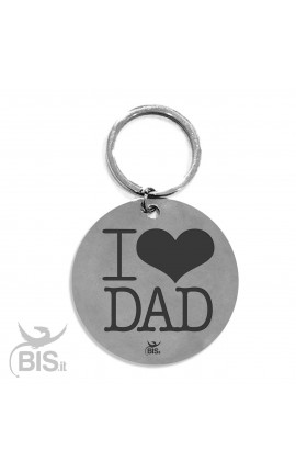 Metal Key Ring "DAD&SON True Best Friends for Life"