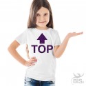 T-shirt bimba manica corta "TOP"