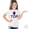 T-shirt bimba manica corta "TOP"