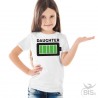 T-shirt bimbo/a "Batteria carica" figlio/a