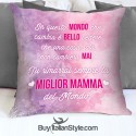 Federa cuscino " la miglior mamma del mondo"