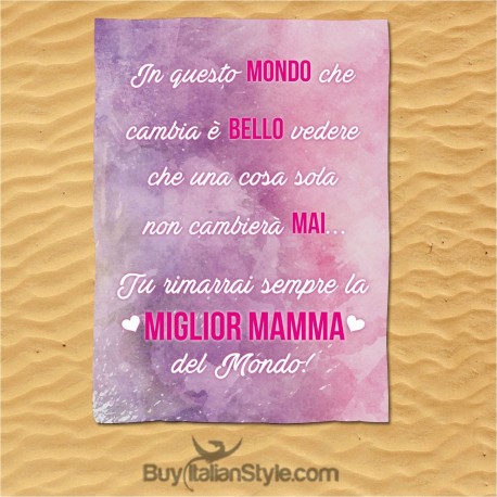 Telo mare "miglior mamma del mondo"