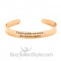 Bracciale a manetta "L’amore perfetto non arriva... fino al primo nipote"