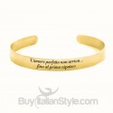 Bracciale a manetta "L’amore perfetto non arriva... fino al primo nipote"