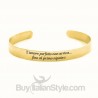 Bracciale a manetta "L’amore perfetto non arriva... fino al primo nipote"