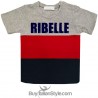 T-shirt bimbo a fasce urban style "RIBELLE"